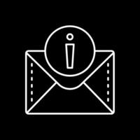 Information Line Inverted Icon vector