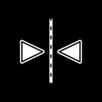 Flip Glyph Inverted Icon vector