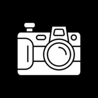 Camera Glyph Inverted Icon vector