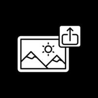 Export Glyph Inverted Icon vector