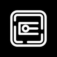 Endpoint Line Inverted Icon vector