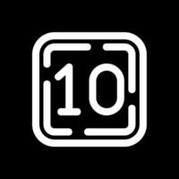 Ten Line Inverted Icon vector