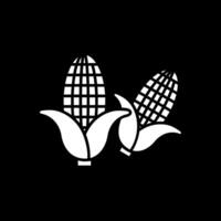 Corn Glyph Inverted Icon vector