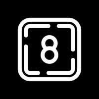 Eight Line Inverted Icon vector