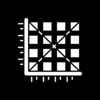 Matrix Glyph Inverted Icon vector