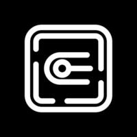 Endpoint Line Inverted Icon vector