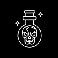 Potion Line Inverted Icon vector