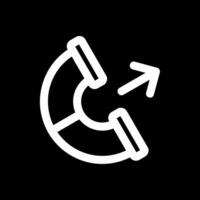 Outgoing Line Inverted Icon vector