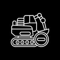 Construction Line Inverted Icon vector