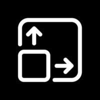 Expand Line Inverted Icon vector