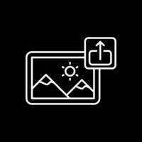 Export Line Inverted Icon vector