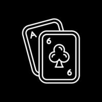 Poker Line Inverted Icon vector