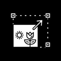 Resizing Glyph Inverted Icon vector