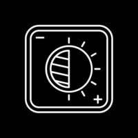Contrast Line Inverted Icon vector