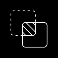 Unite Line Inverted Icon vector