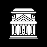 Pantheon Glyph Inverted Icon vector
