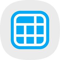 Layout Flat Curve Icon vector