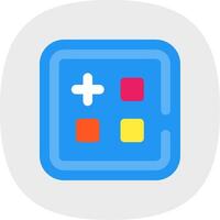 Menu Flat Curve Icon vector