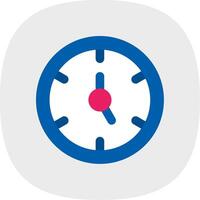 Timer Flat Curve Icon vector
