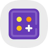 Menu Flat Curve Icon vector