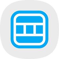 Layout Flat Curve Icon vector