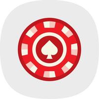 Chip Flat Curve Icon vector