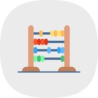 Abacus Flat Curve Icon vector