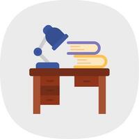 Workspace Flat Curve Icon vector