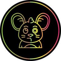 Monocle Line Gradient Due Color Icon vector