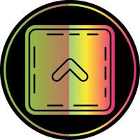 Chevron Glyph Due Color Icon vector