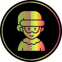 Elfie Glyph Due Color Icon vector