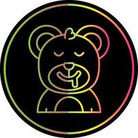 babear línea degradado debido color icono vector