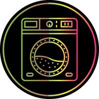 Laundry Line Gradient Due Color Icon vector