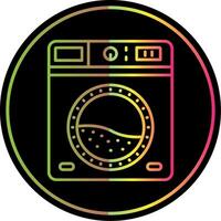 Laundry Line Gradient Due Color Icon vector