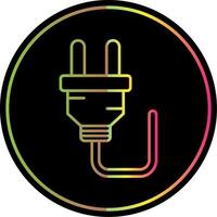 Plug Line Gradient Due Color Icon vector