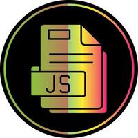 Js Glyph Due Color Icon vector