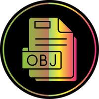 Obj Glyph Due Color Icon vector