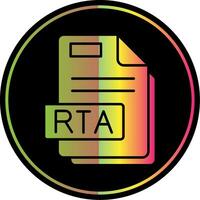 Rta Glyph Due Color Icon vector