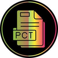 Pct Glyph Due Color Icon vector