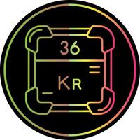 Krypton Line Gradient Due Color Icon vector