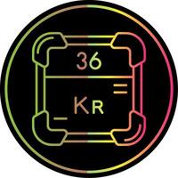 Krypton Line Gradient Due Color Icon vector