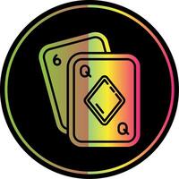 Poker Glyph Due Color Icon vector