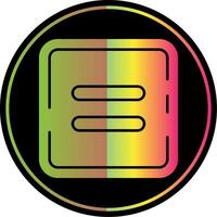 Equal Glyph Due Color Icon vector