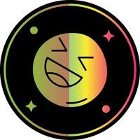 Laugh Glyph Due Color Icon vector
