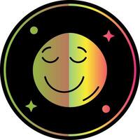 Relieved Glyph Due Color Icon vector