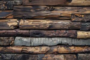 AI generated A background of wood photo