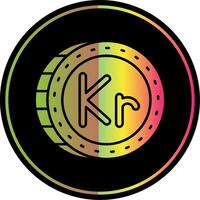 Krone Glyph Due Color Icon vector