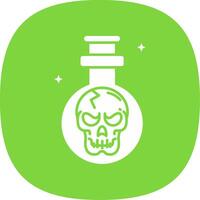 Potion Glyph Curve Icon vector