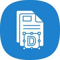 Font Glyph Curve Icon vector