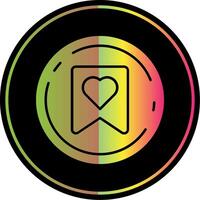 Favourite Glyph Due Color Icon vector